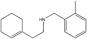[2-(cyclohex-1-en-1-yl)ethyl][(2-methylphenyl)methyl]amine 结构式
