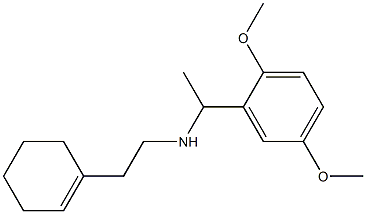 [2-(cyclohex-1-en-1-yl)ethyl][1-(2,5-dimethoxyphenyl)ethyl]amine 结构式