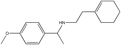 [2-(cyclohex-1-en-1-yl)ethyl][1-(4-methoxyphenyl)ethyl]amine 结构式