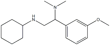 [2-(cyclohexylamino)-1-(3-methoxyphenyl)ethyl]dimethylamine 结构式