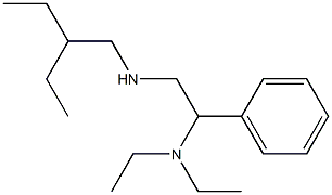 [2-(diethylamino)-2-phenylethyl](2-ethylbutyl)amine 结构式