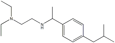 [2-(diethylamino)ethyl]({1-[4-(2-methylpropyl)phenyl]ethyl})amine 结构式