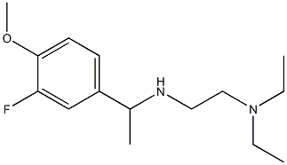 [2-(diethylamino)ethyl][1-(3-fluoro-4-methoxyphenyl)ethyl]amine 结构式