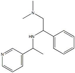 [2-(dimethylamino)-1-phenylethyl][1-(pyridin-3-yl)ethyl]amine 结构式