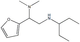 [2-(dimethylamino)-2-(furan-2-yl)ethyl](pentan-3-yl)amine 结构式