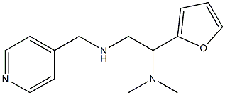 [2-(dimethylamino)-2-(furan-2-yl)ethyl](pyridin-4-ylmethyl)amine 结构式