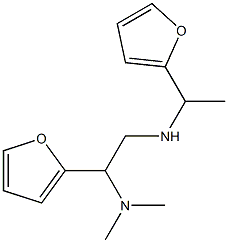 [2-(dimethylamino)-2-(furan-2-yl)ethyl][1-(furan-2-yl)ethyl]amine 结构式