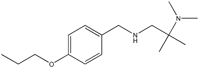 [2-(dimethylamino)-2-methylpropyl][(4-propoxyphenyl)methyl]amine 结构式