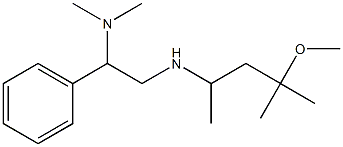 [2-(dimethylamino)-2-phenylethyl](4-methoxy-4-methylpentan-2-yl)amine 结构式