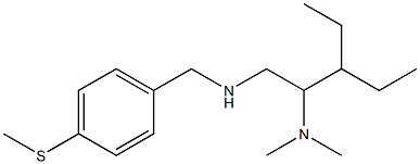 [2-(dimethylamino)-3-ethylpentyl]({[4-(methylsulfanyl)phenyl]methyl})amine 结构式