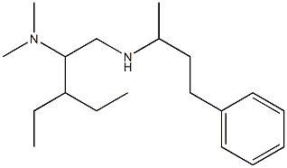 [2-(dimethylamino)-3-ethylpentyl](4-phenylbutan-2-yl)amine 结构式