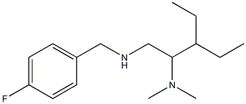 [2-(dimethylamino)-3-ethylpentyl][(4-fluorophenyl)methyl]amine 结构式