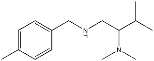 [2-(dimethylamino)-3-methylbutyl][(4-methylphenyl)methyl]amine 结构式