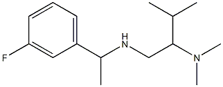 [2-(dimethylamino)-3-methylbutyl][1-(3-fluorophenyl)ethyl]amine 结构式