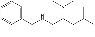 [2-(dimethylamino)-4-methylpentyl](1-phenylethyl)amine 结构式