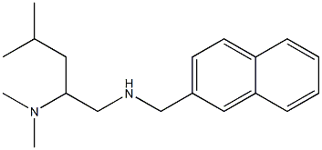 [2-(dimethylamino)-4-methylpentyl](naphthalen-2-ylmethyl)amine 结构式