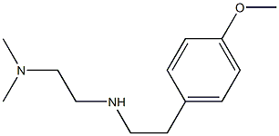 [2-(dimethylamino)ethyl][2-(4-methoxyphenyl)ethyl]amine 结构式