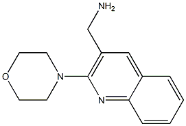 [2-(morpholin-4-yl)quinolin-3-yl]methanamine 结构式