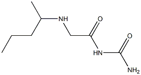 [2-(pentan-2-ylamino)acetyl]urea 结构式