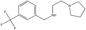 [2-(pyrrolidin-1-yl)ethyl]({[3-(trifluoromethyl)phenyl]methyl})amine 结构式