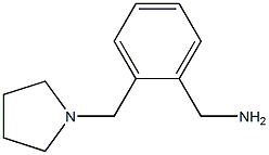 [2-(pyrrolidin-1-ylmethyl)phenyl]methanamine 结构式