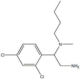 [2-amino-1-(2,4-dichlorophenyl)ethyl](butyl)methylamine 结构式