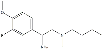 [2-amino-2-(3-fluoro-4-methoxyphenyl)ethyl](butyl)methylamine 结构式