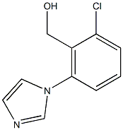 [2-chloro-6-(1H-imidazol-1-yl)phenyl]methanol 结构式