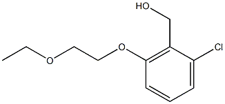 [2-chloro-6-(2-ethoxyethoxy)phenyl]methanol 结构式