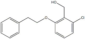 [2-chloro-6-(2-phenylethoxy)phenyl]methanol 结构式