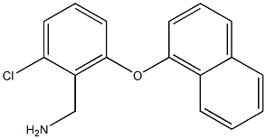 [2-chloro-6-(naphthalen-1-yloxy)phenyl]methanamine 结构式