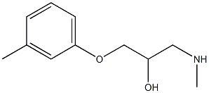 [2-hydroxy-3-(3-methylphenoxy)propyl](methyl)amine 结构式