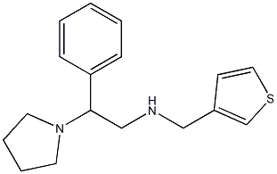 [2-phenyl-2-(pyrrolidin-1-yl)ethyl](thiophen-3-ylmethyl)amine 结构式