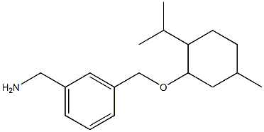 [3-({[5-methyl-2-(propan-2-yl)cyclohexyl]oxy}methyl)phenyl]methanamine 结构式