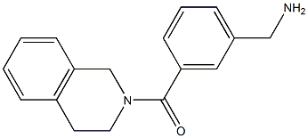 [3-(1,2,3,4-tetrahydroisoquinolin-2-ylcarbonyl)phenyl]methanamine 结构式