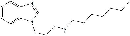 [3-(1H-1,3-benzodiazol-1-yl)propyl](heptyl)amine 结构式