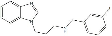 [3-(1H-1,3-benzodiazol-1-yl)propyl][(3-fluorophenyl)methyl]amine 结构式