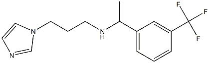 [3-(1H-imidazol-1-yl)propyl]({1-[3-(trifluoromethyl)phenyl]ethyl})amine 结构式