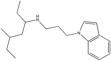 [3-(1H-indol-1-yl)propyl](5-methylheptan-3-yl)amine 结构式