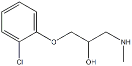 [3-(2-chlorophenoxy)-2-hydroxypropyl](methyl)amine 结构式