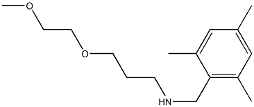 [3-(2-methoxyethoxy)propyl][(2,4,6-trimethylphenyl)methyl]amine 结构式