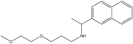 [3-(2-methoxyethoxy)propyl][1-(naphthalen-2-yl)ethyl]amine 结构式