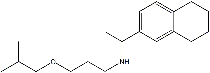 [3-(2-methylpropoxy)propyl][1-(5,6,7,8-tetrahydronaphthalen-2-yl)ethyl]amine 结构式