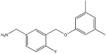 [3-(3,5-dimethylphenoxymethyl)-4-fluorophenyl]methanamine 结构式