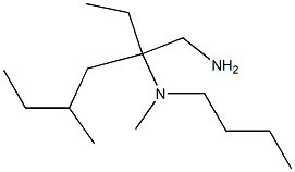 [3-(aminomethyl)-5-methylheptan-3-yl](butyl)methylamine 结构式