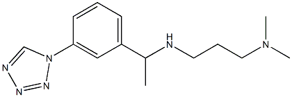 [3-(dimethylamino)propyl]({1-[3-(1H-1,2,3,4-tetrazol-1-yl)phenyl]ethyl})amine 结构式