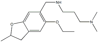 [3-(dimethylamino)propyl][(5-ethoxy-2-methyl-2,3-dihydro-1-benzofuran-6-yl)methyl]amine 结构式