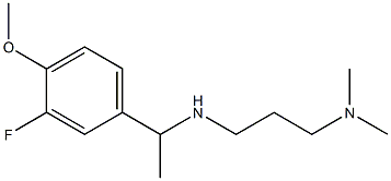 [3-(dimethylamino)propyl][1-(3-fluoro-4-methoxyphenyl)ethyl]amine 结构式