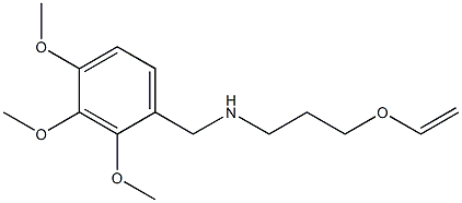 [3-(ethenyloxy)propyl][(2,3,4-trimethoxyphenyl)methyl]amine 结构式