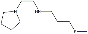 [3-(methylsulfanyl)propyl][2-(pyrrolidin-1-yl)ethyl]amine 结构式